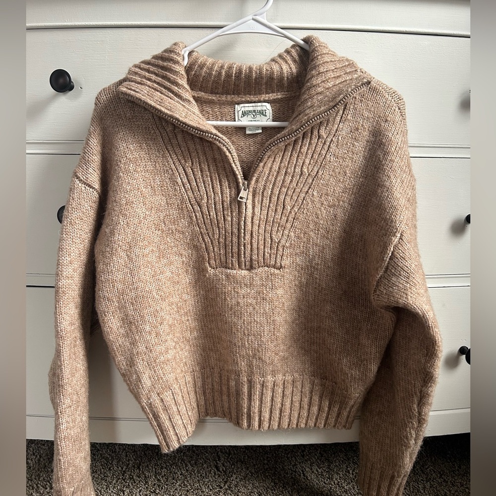 American Eagle Quarter Zip Sweater